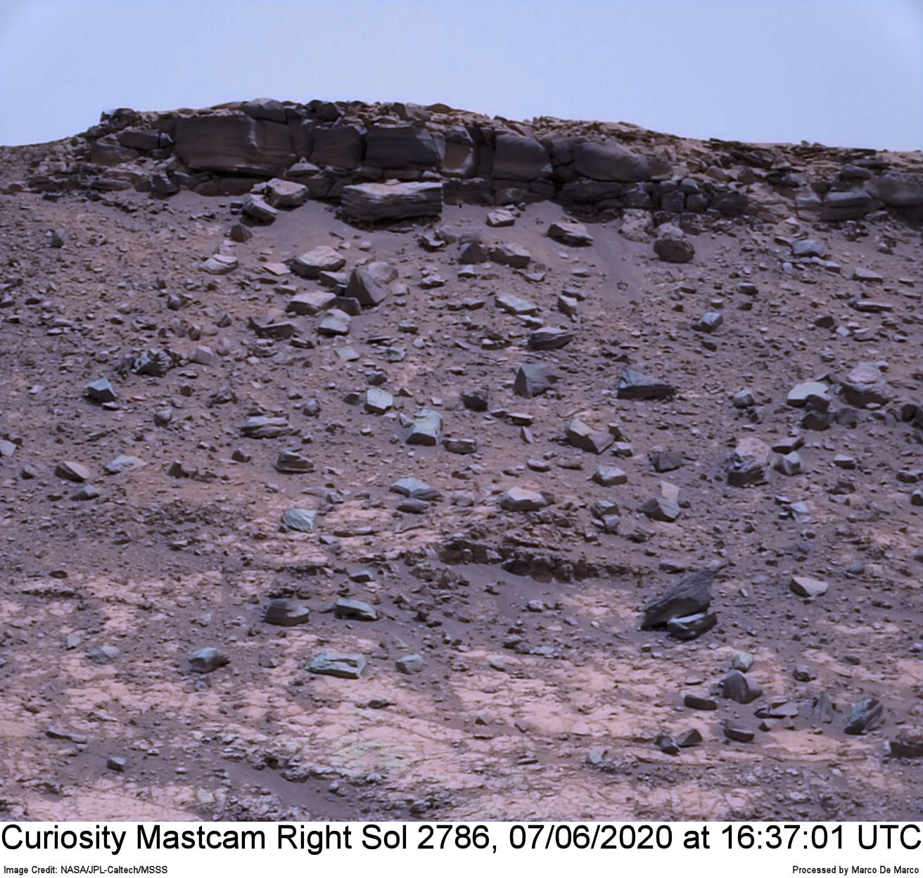 Curiosity Sol 2786, June 7, 2020