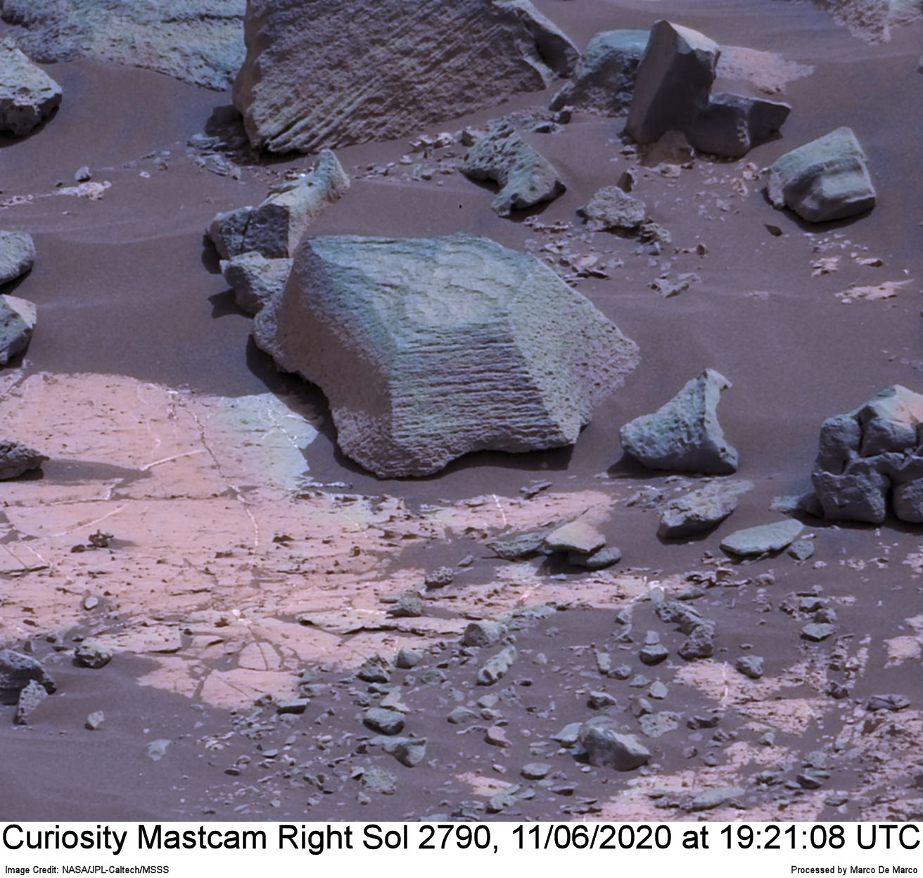 Curiosity Sol 2790, June 11, 2020