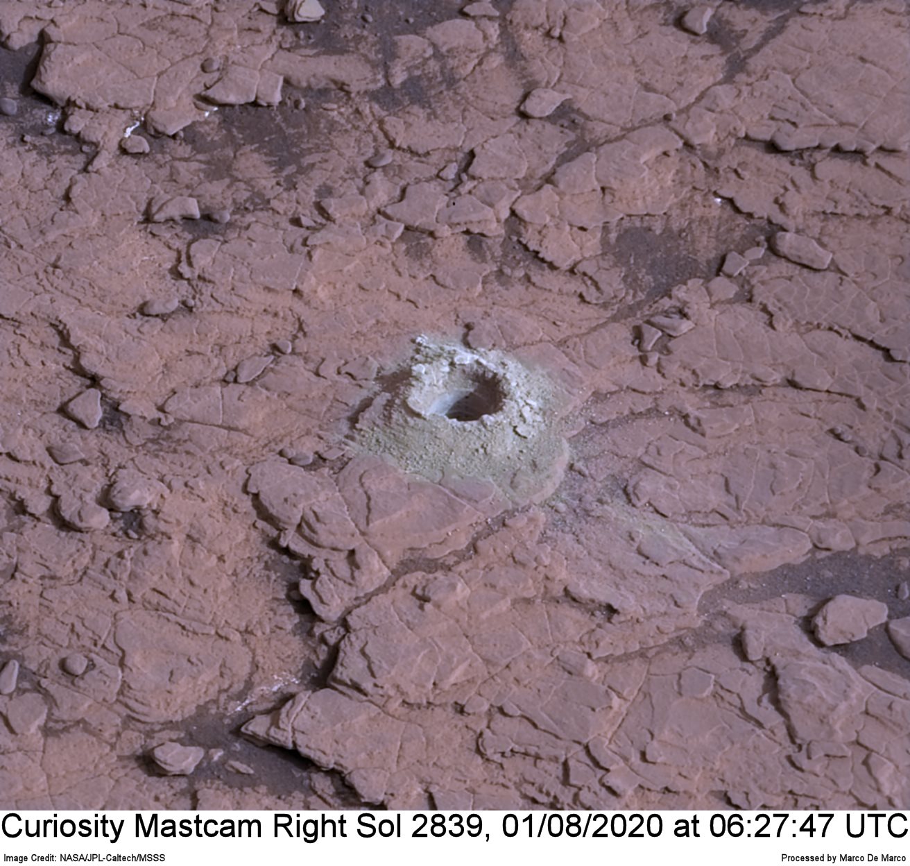 Curiosity Sol 2839, August 1, 2020