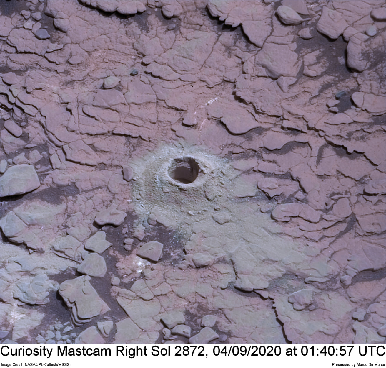 Curiosity Sol 2872, September 4, 2020