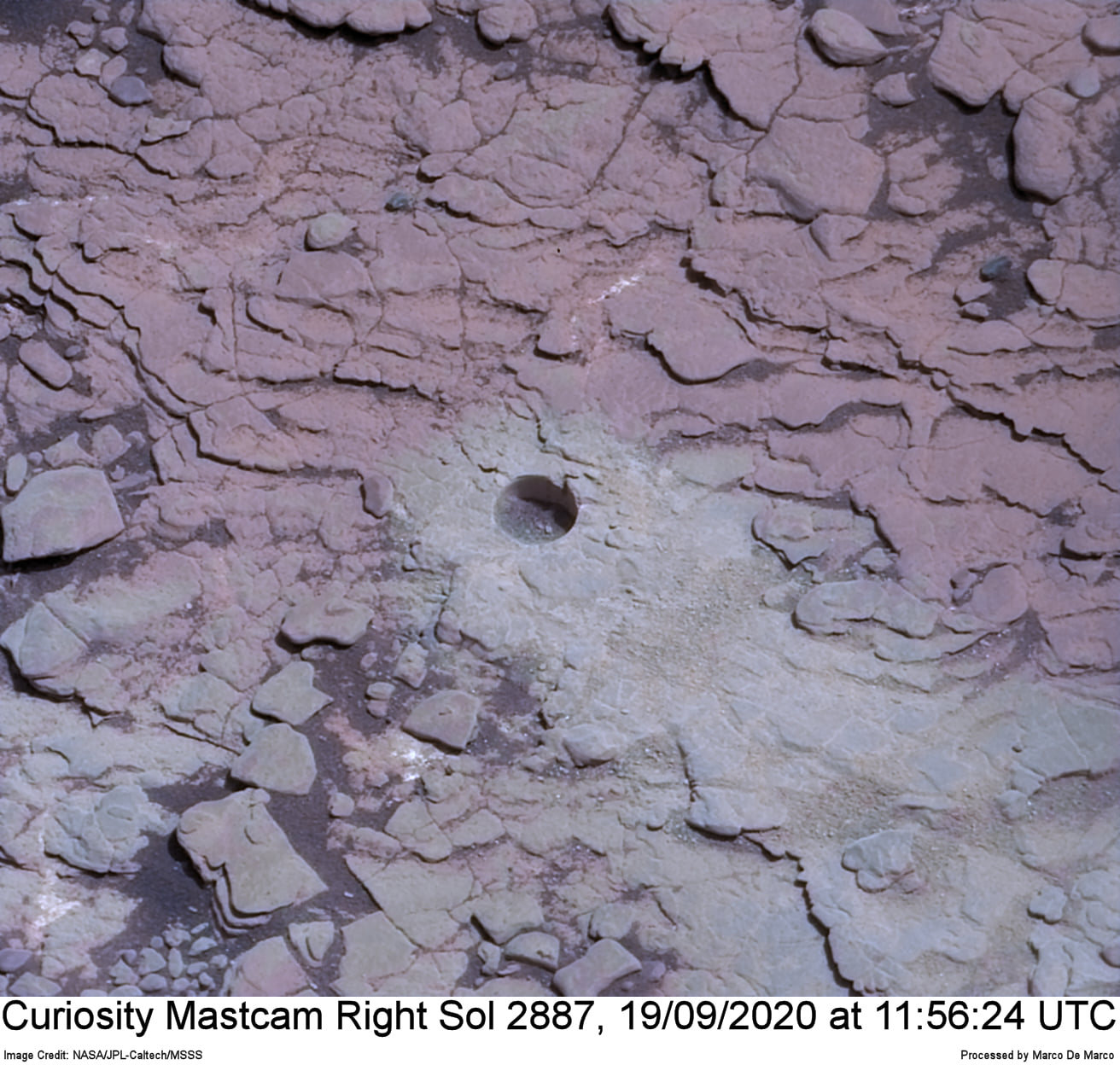 Curiosity Sol 2887, September 19, 2020