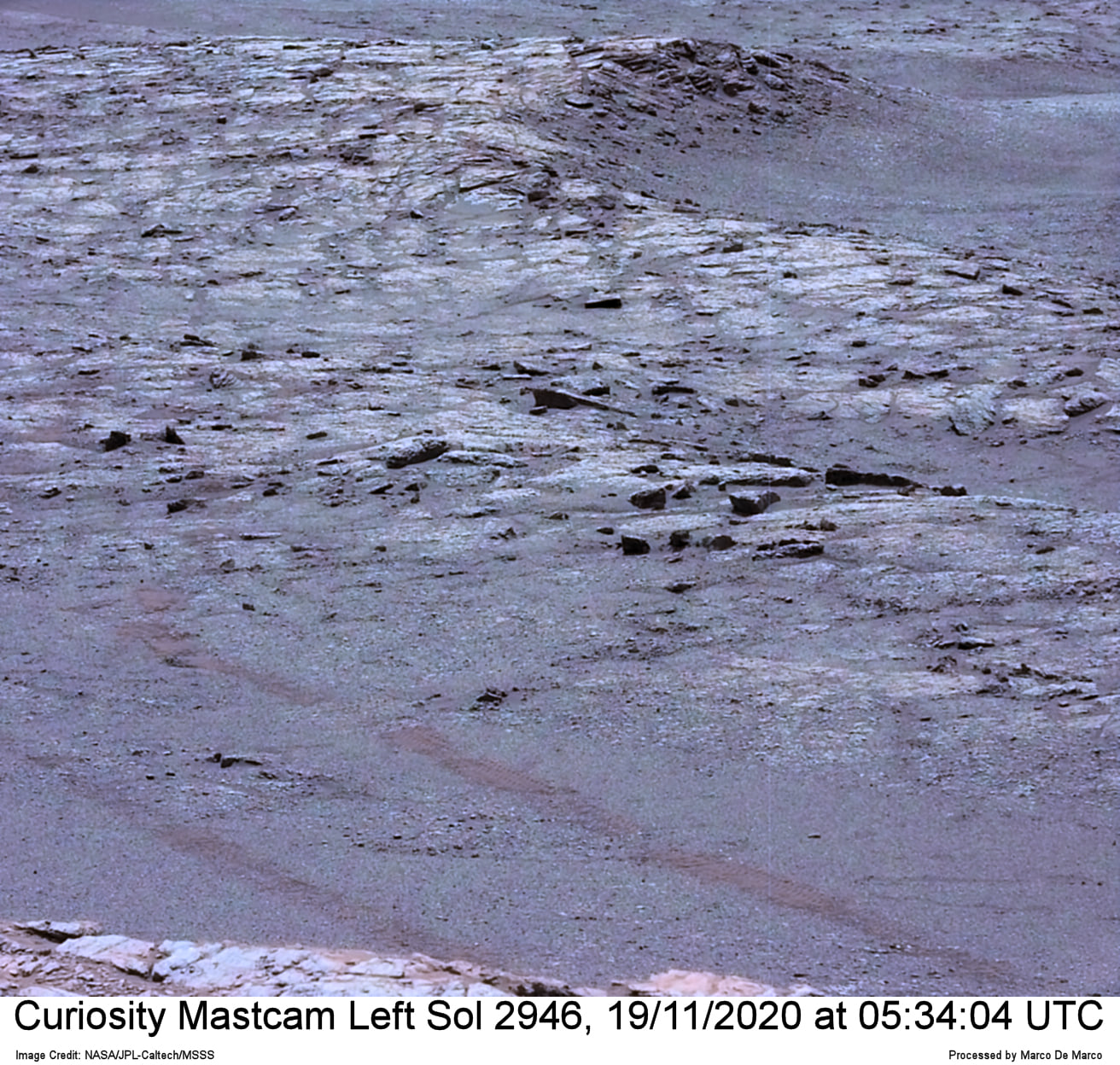 Curiosity Sol 2946, November 19, 2020