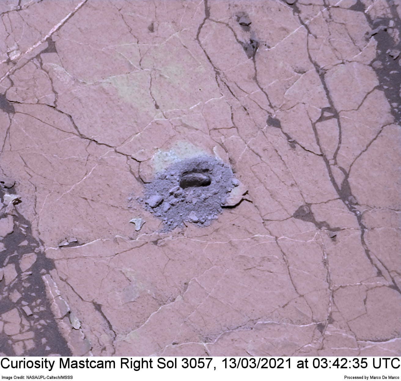 Curiosity Sol 3057, March 13, 2021