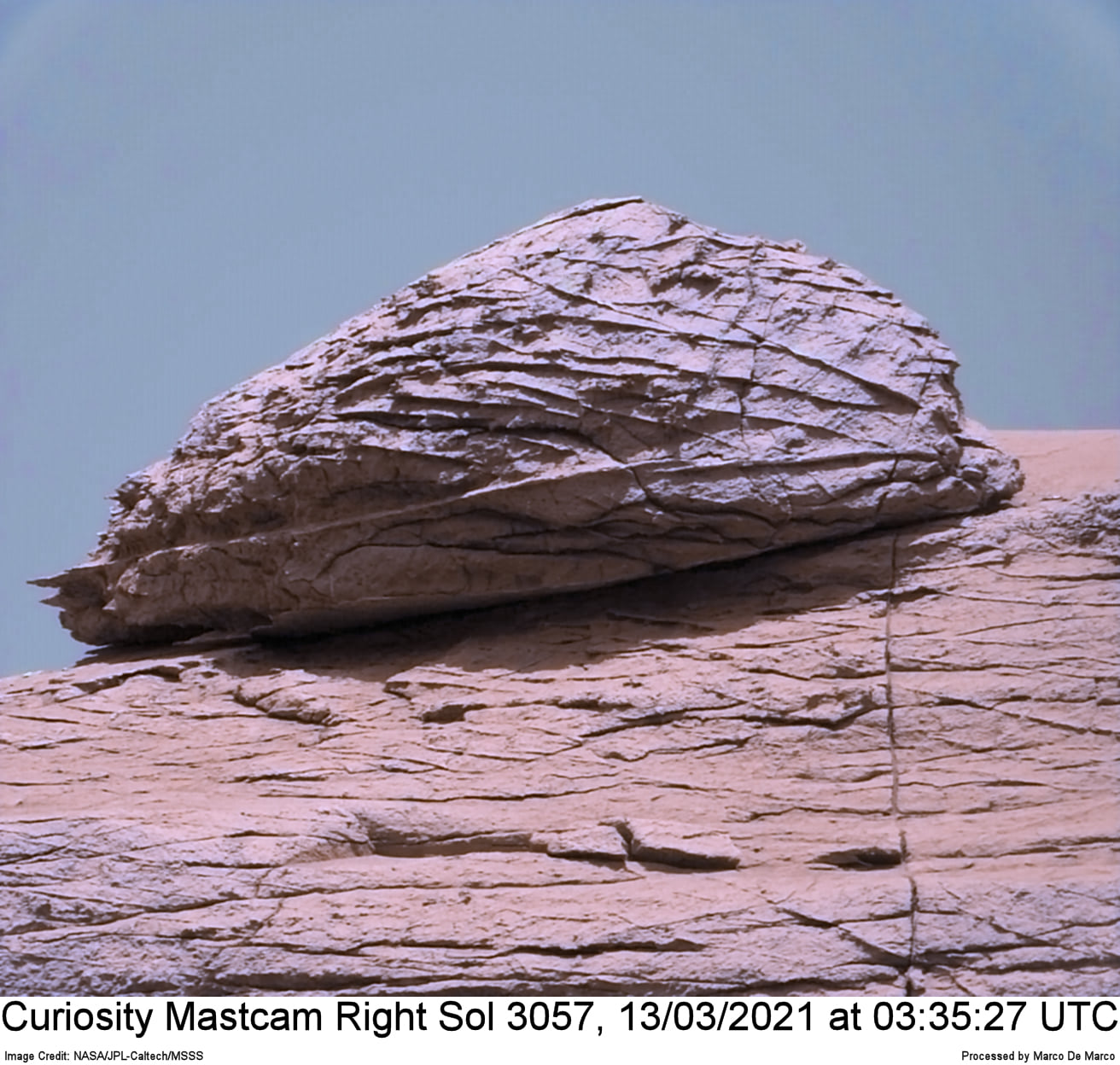 Curiosity Sol 3057, March 13, 2021