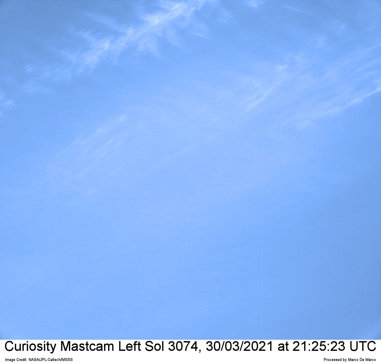 Curiosity Sol 3074, March 30, 2021