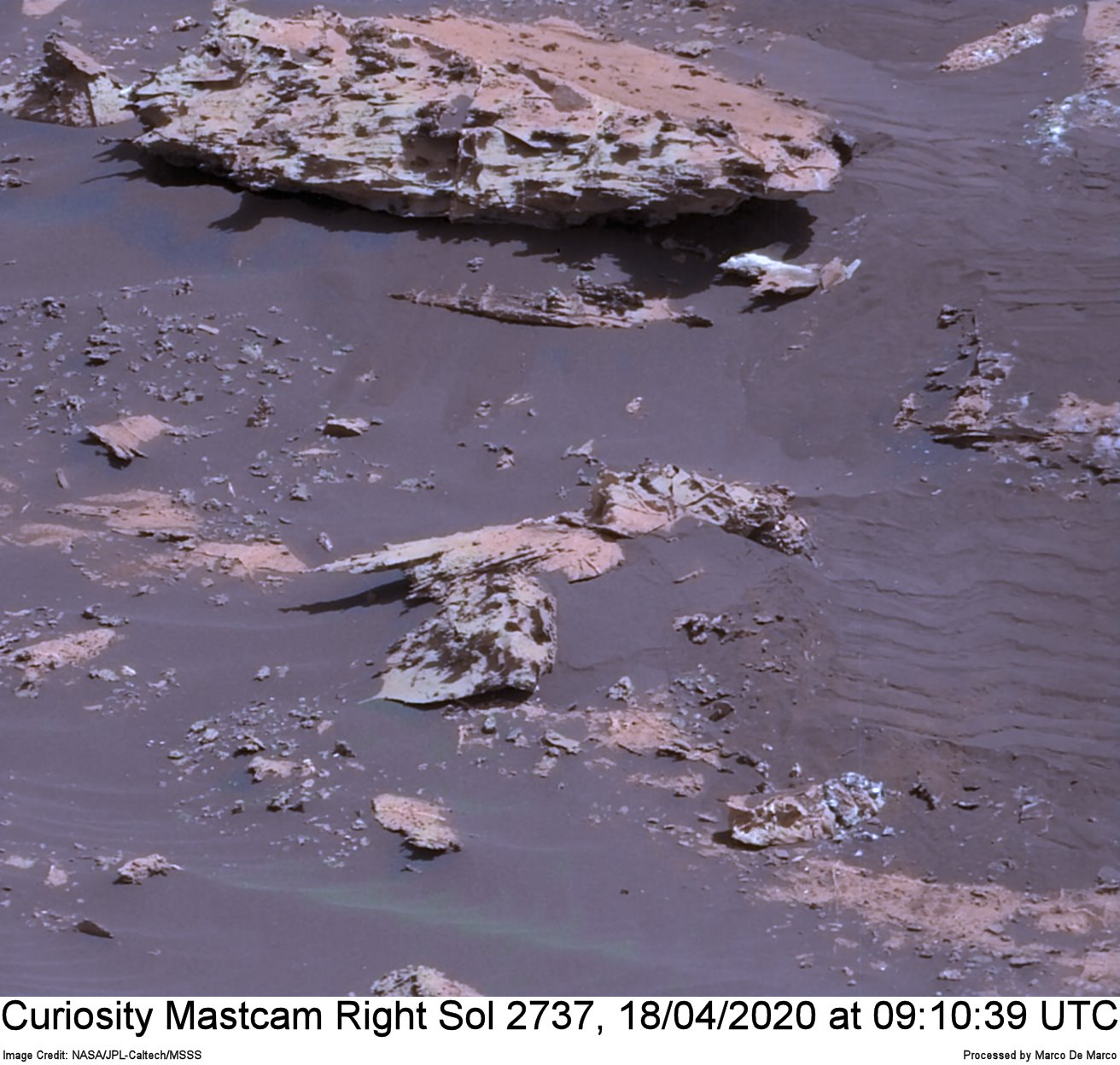 Curiosity Sol 2737, April 18, 2020