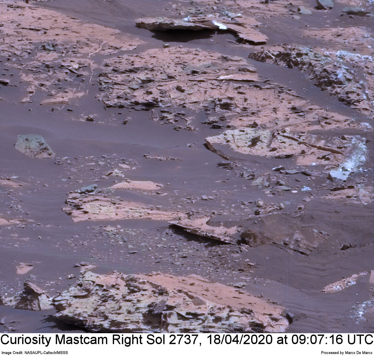 Curiosity Sol 2737, April 18, 2020