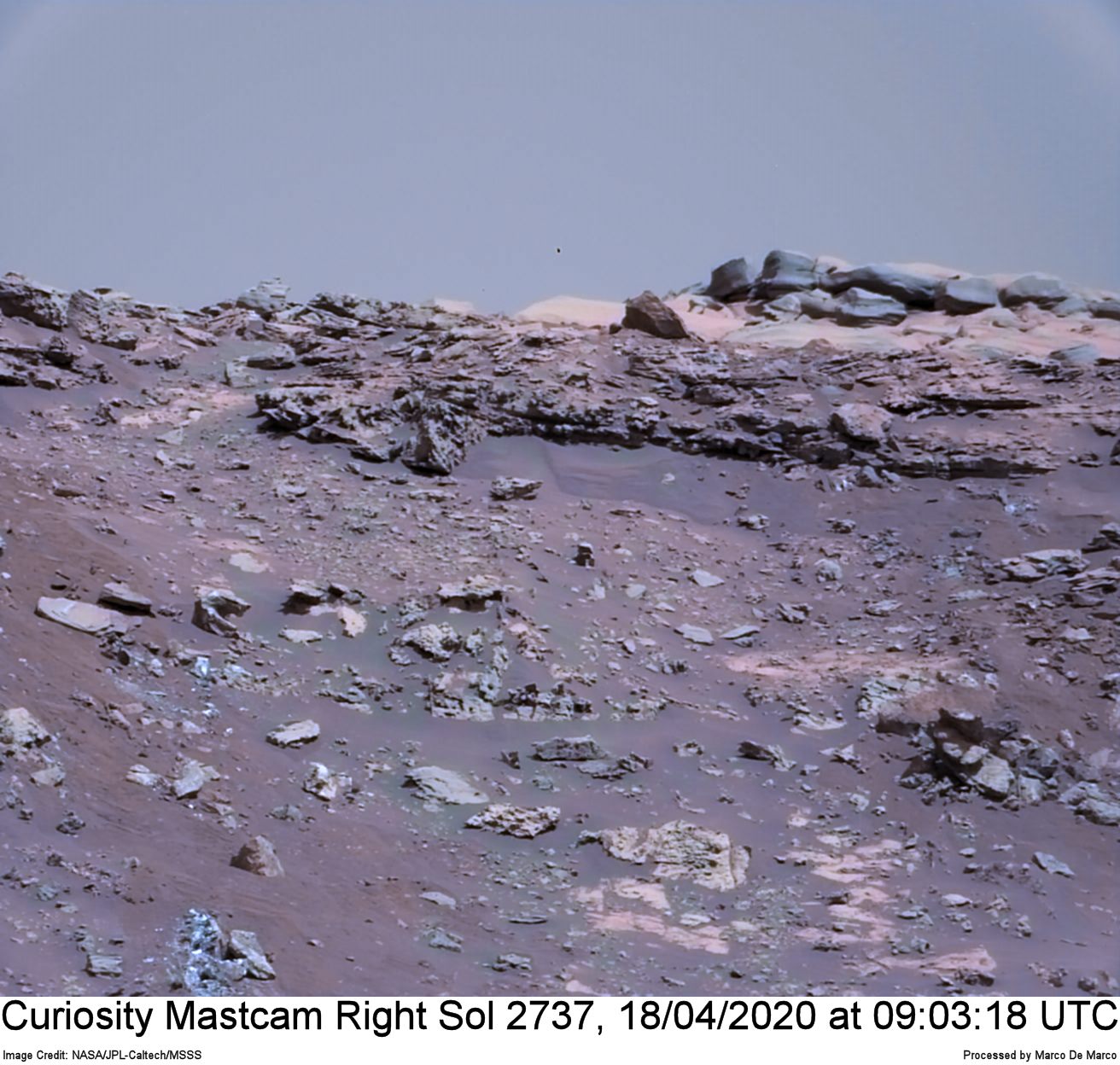 Curiosity Sol 2737, April 18, 2020