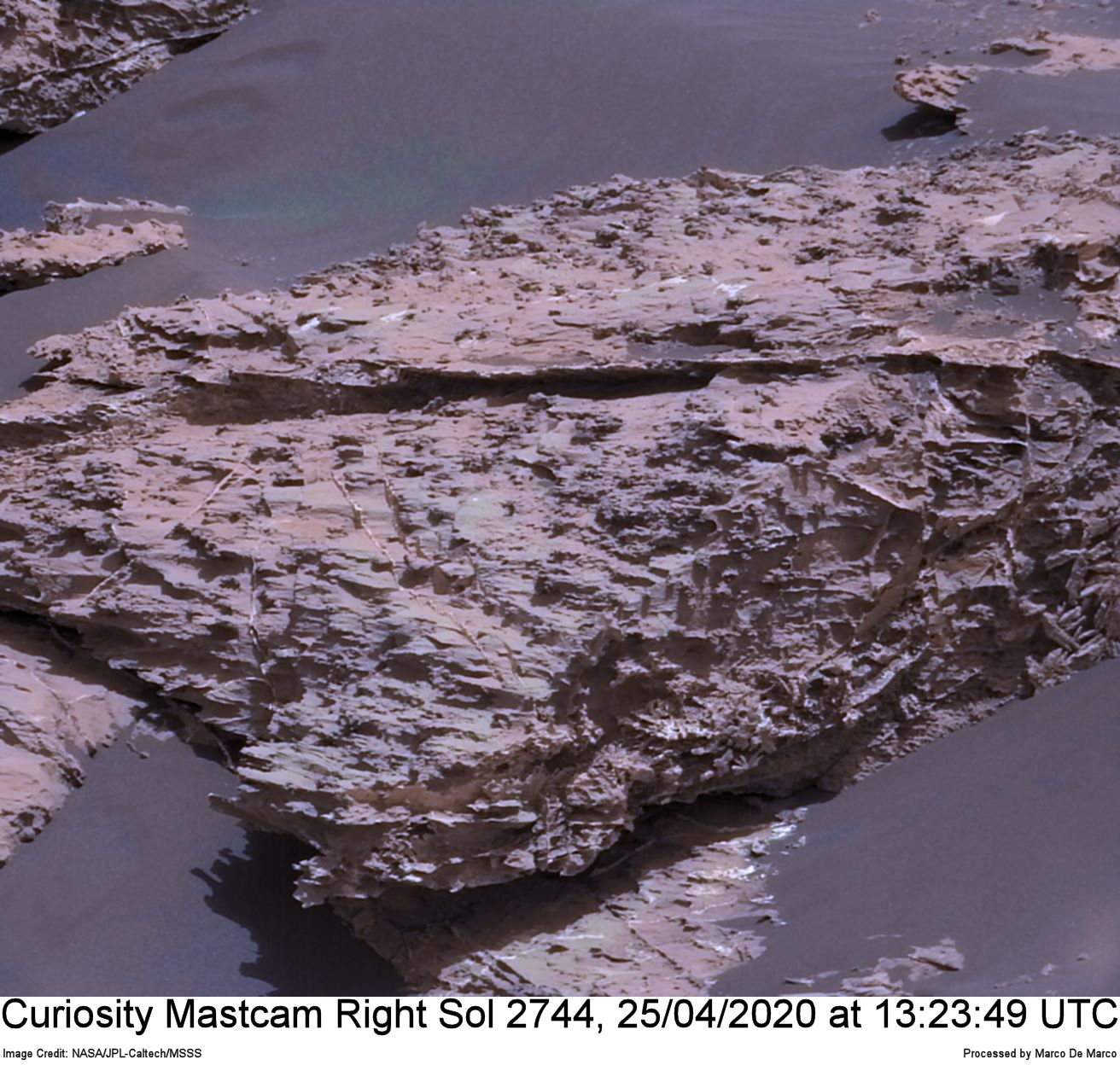 Curiosity Sol 2744, April 25, 2020