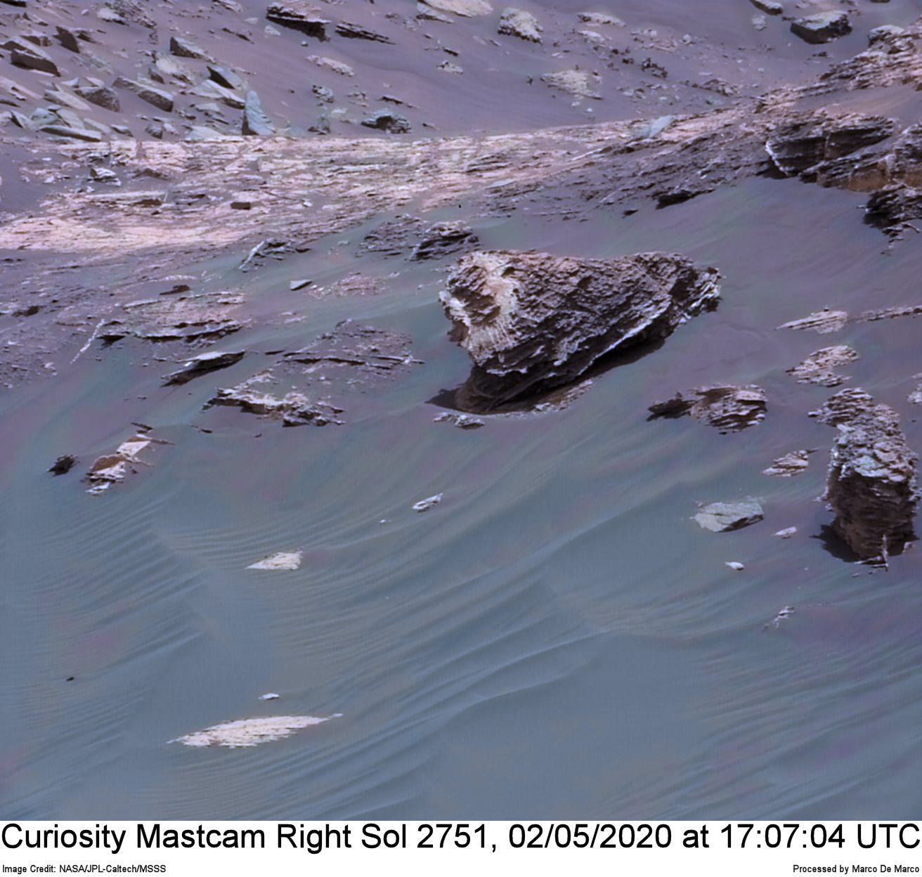 Curiosity Sol 2751, May 2, 2020
